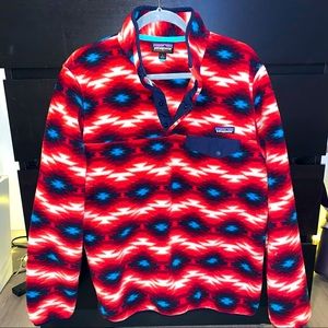 Patagonia Fleece Quarter Button Up Pull Over Jacket